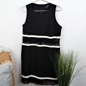 Black Aqua Lace Dress 